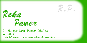 reka pamer business card